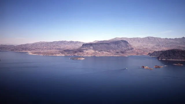 Lake Mead National Recreation Area, a blue reservoir surrounded by desert mountains